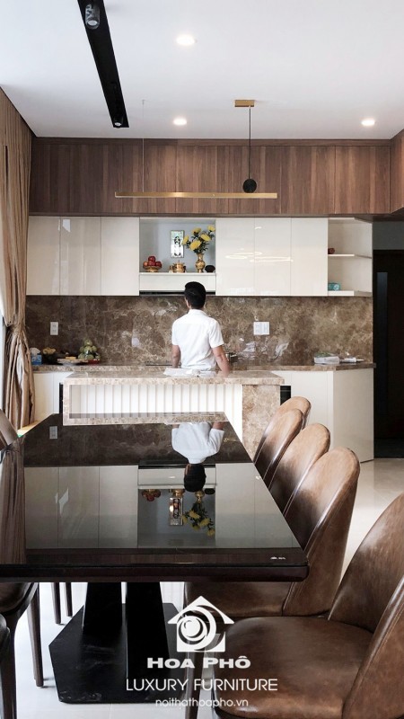 bếp phòng ăn phong cách hiện đại