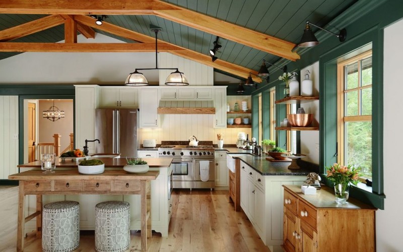 Thiết kế phòng bếp với phong cách Rustic đồng quê